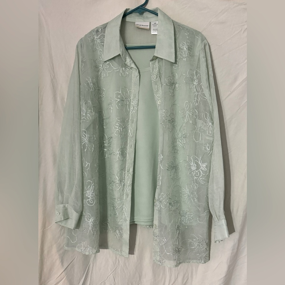 Alfred Dunner 2 piece woman’s blouse set